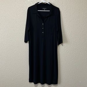 Karen Kane Basic Black 3/4 Sleeve Lose Fit Dress